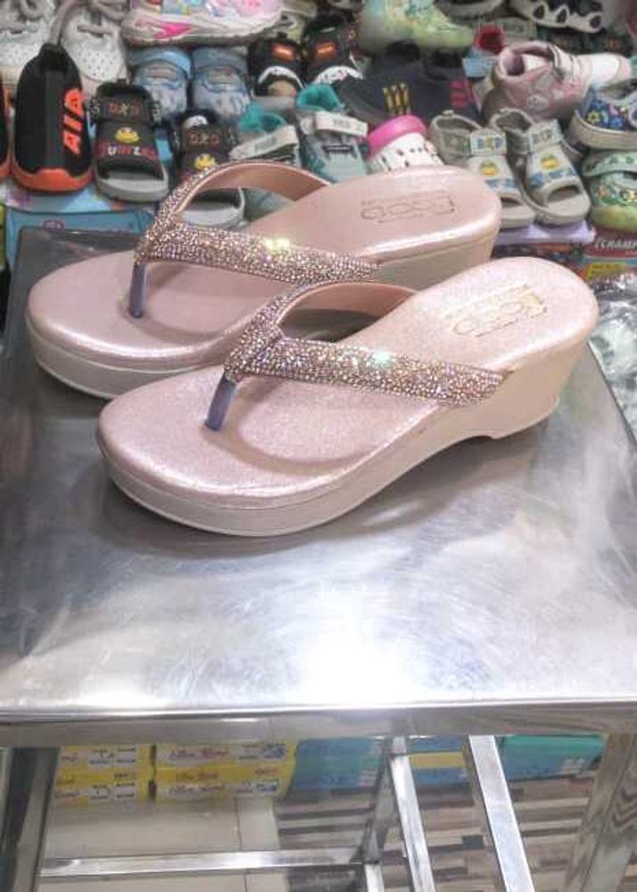 Sparkly Platform Flip Flops