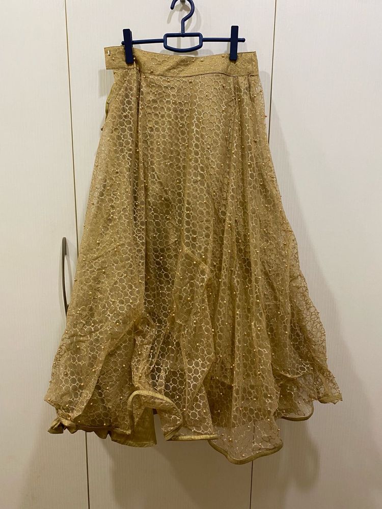 Golden Lehenga Skirt