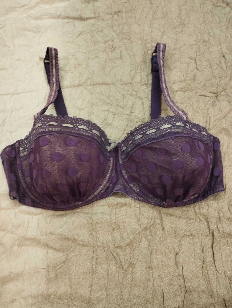 Purple Polka Dot Bra✨
