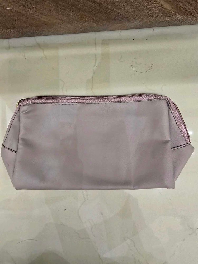 Lilac Zipper Pouch
