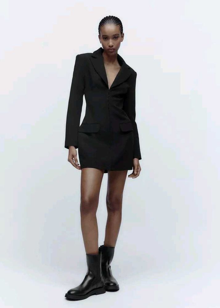 Zara Black Blazer Dress