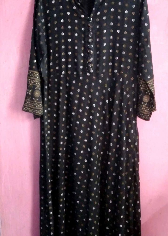 Elegant Black Ethnic Gown || Worn Once