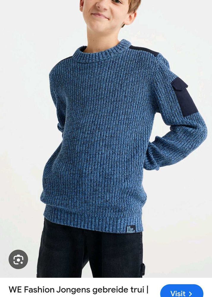 Blue Knit Sweater