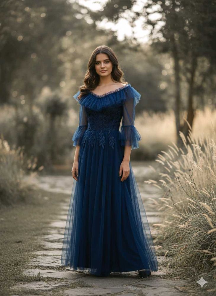Navy Blue Maxi Dress