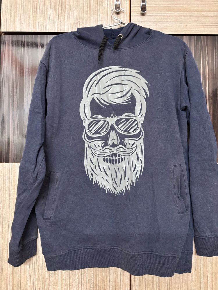 Skull with beard Hoodie