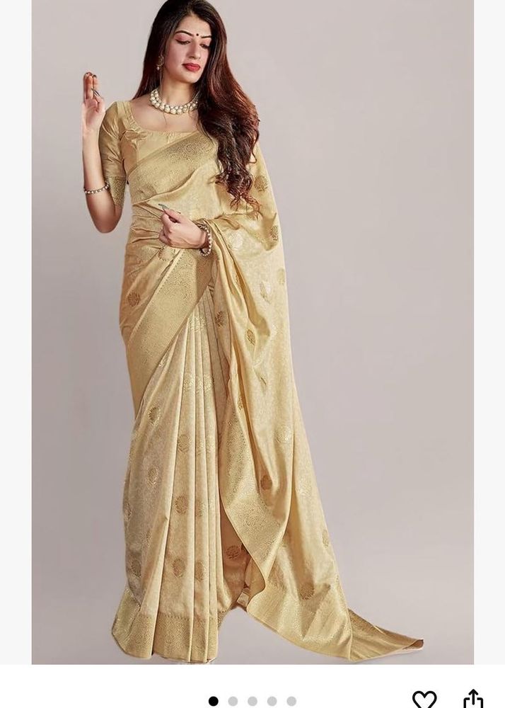 Elegant Gold Saree