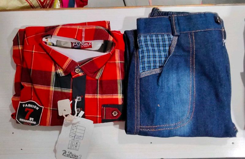 Mens boys top and bottom