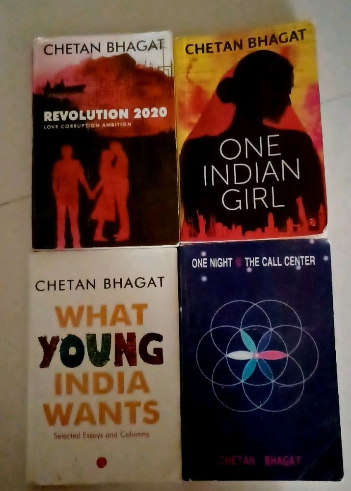 4 Books Of Chetan Bhagat