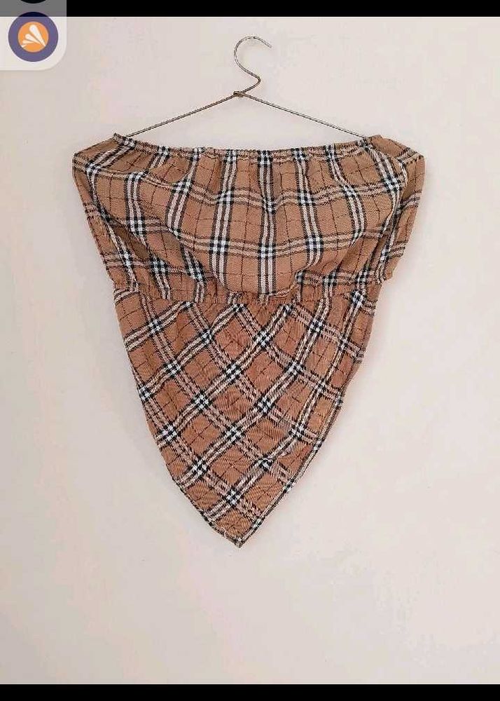 Plaid Tube Top