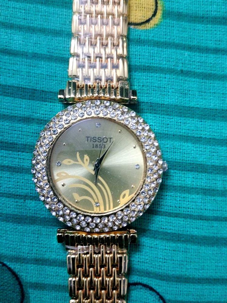 Tissot 1853 1st Copy Golden Watch
