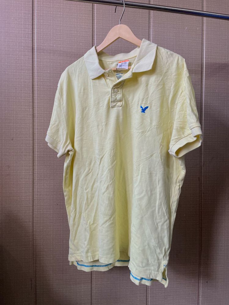American Eagle Yellow Polo Shirt