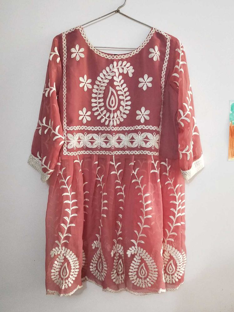 Floral Embroidered Kurti