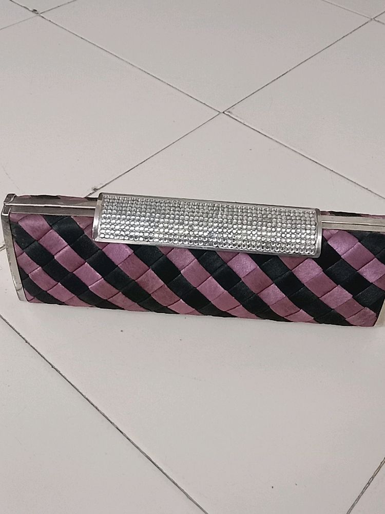 Black and Purple clutch