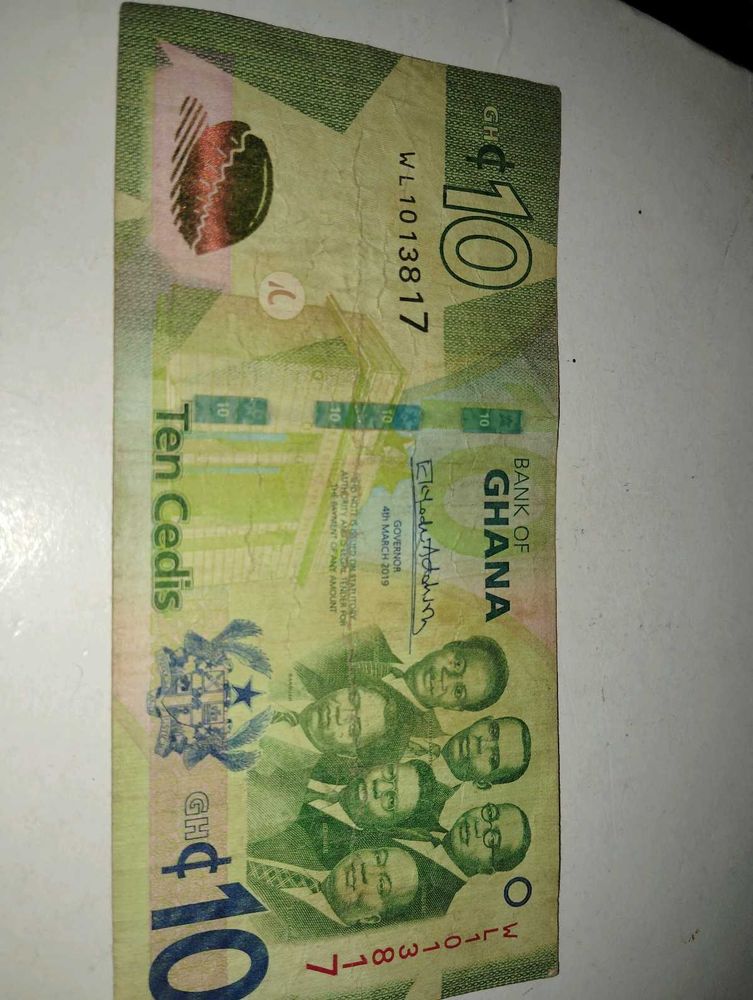 10 Cedi Ghana Currency