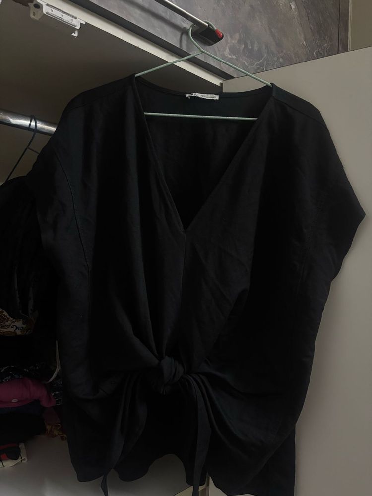 Zara knot tie top