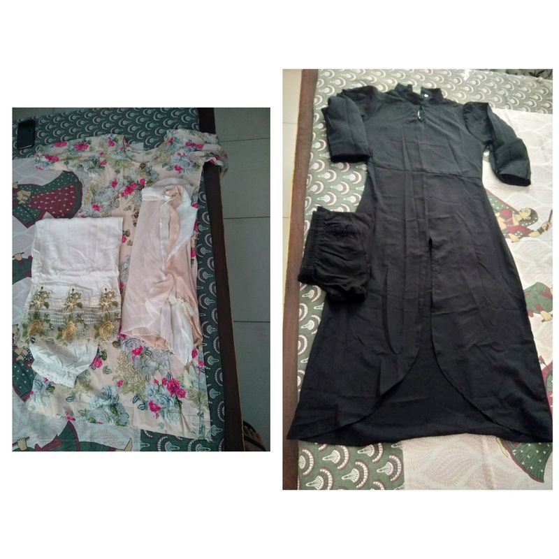 Buy 1 plazo suit , Get 1 frock dress Free