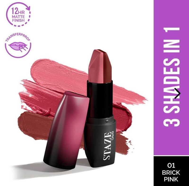 Staze 9to9 Love Tri-angle 3 In 1 Lipstick