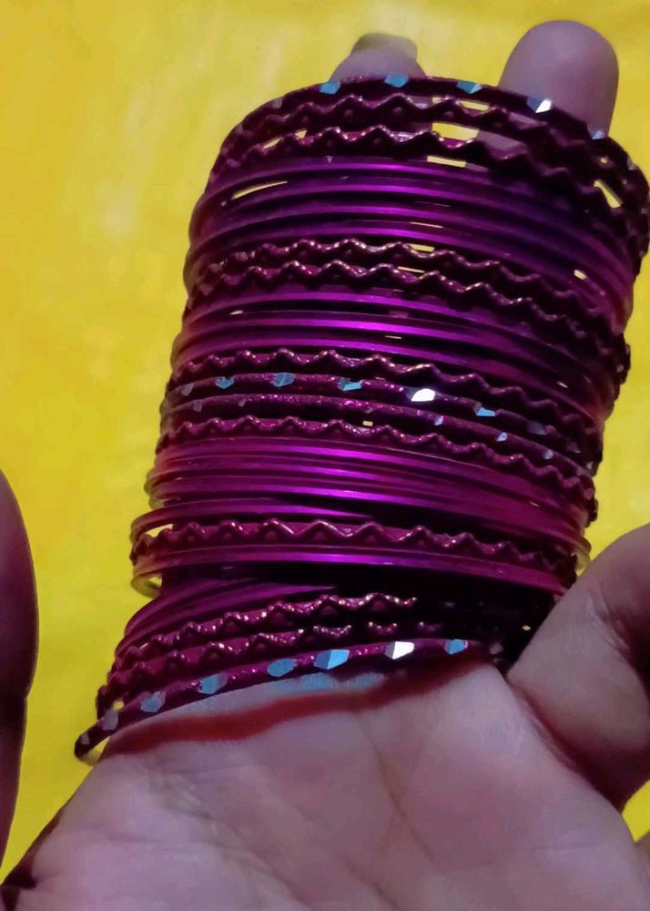Pink Sparkle Bangles