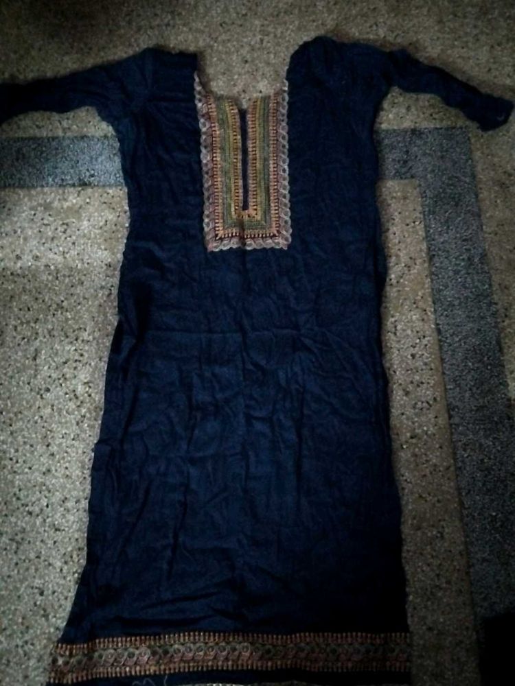 Elegant Navy Blue Kurta with Pant