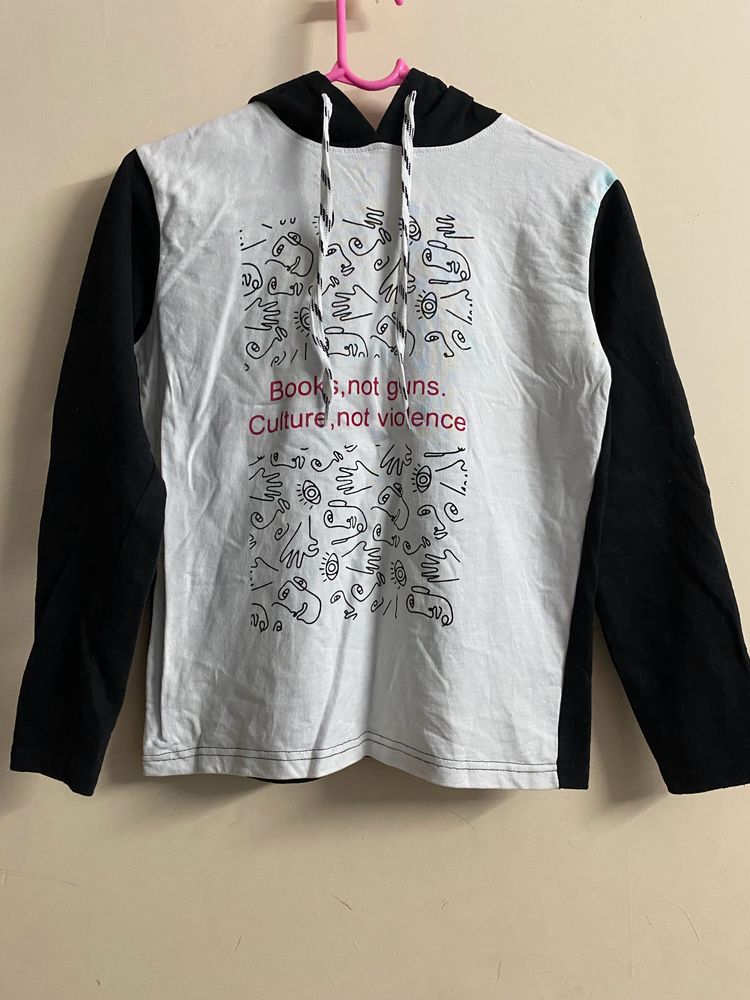 Black And White Hoodie (women’s)