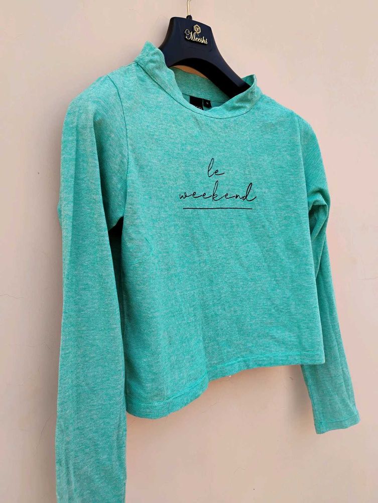 Women Sea Green Top