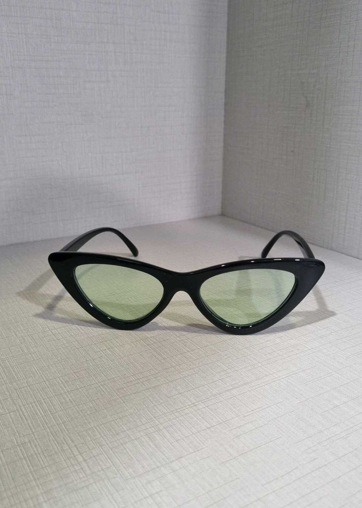 cat eye green lens shades