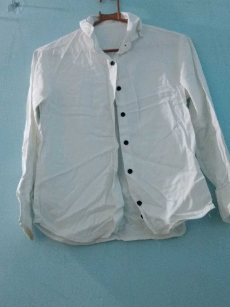 White Button-Down Shirt
