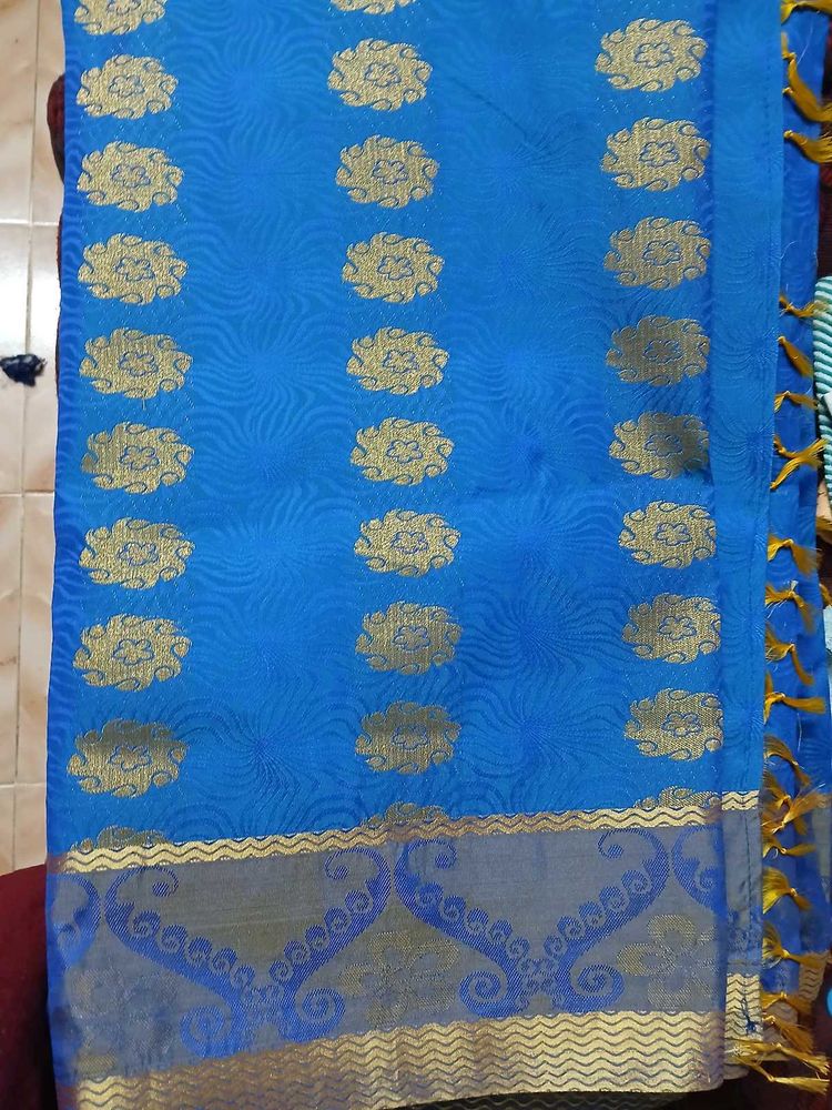 Blue Silk Saree