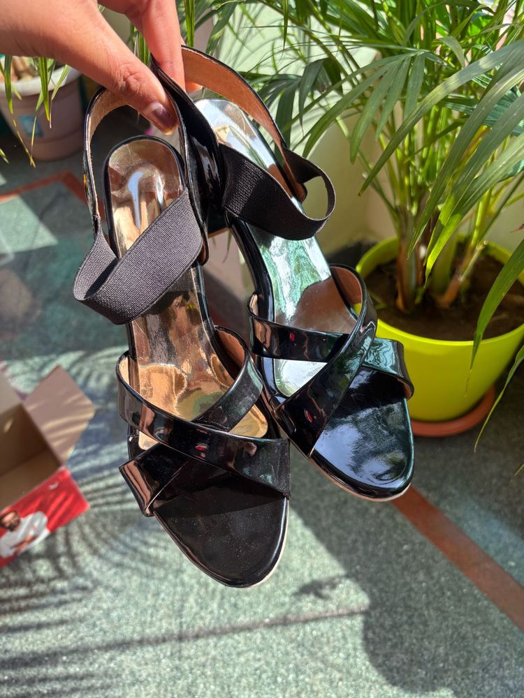 Black Heels with Straps
