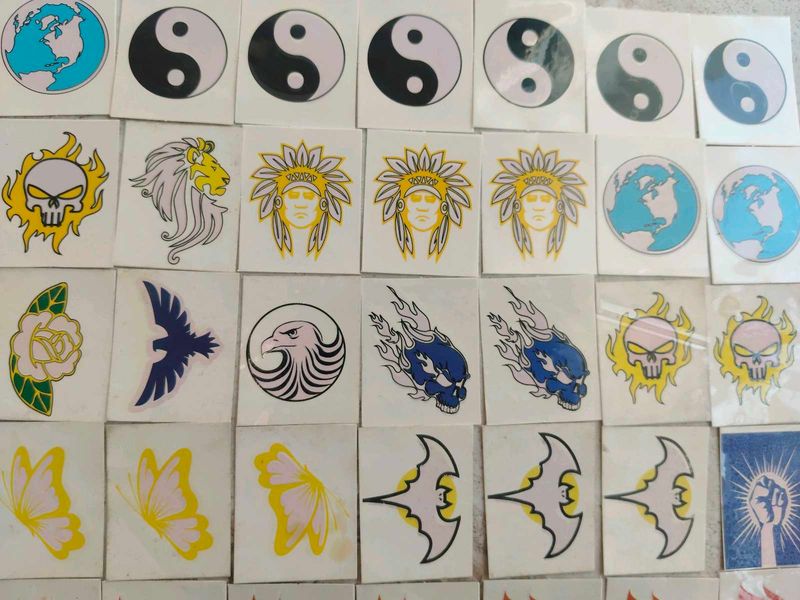 colour changing tattoo (pack of 31)