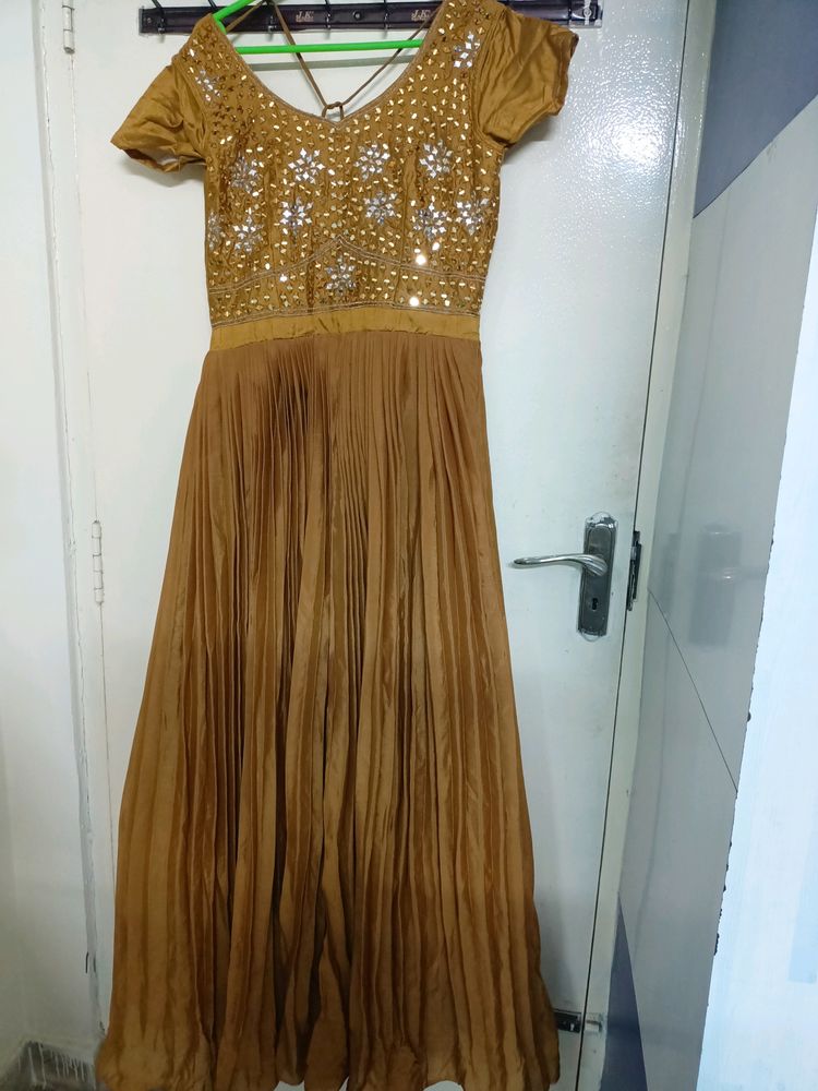 Brown 🤎 Long Khali Dress