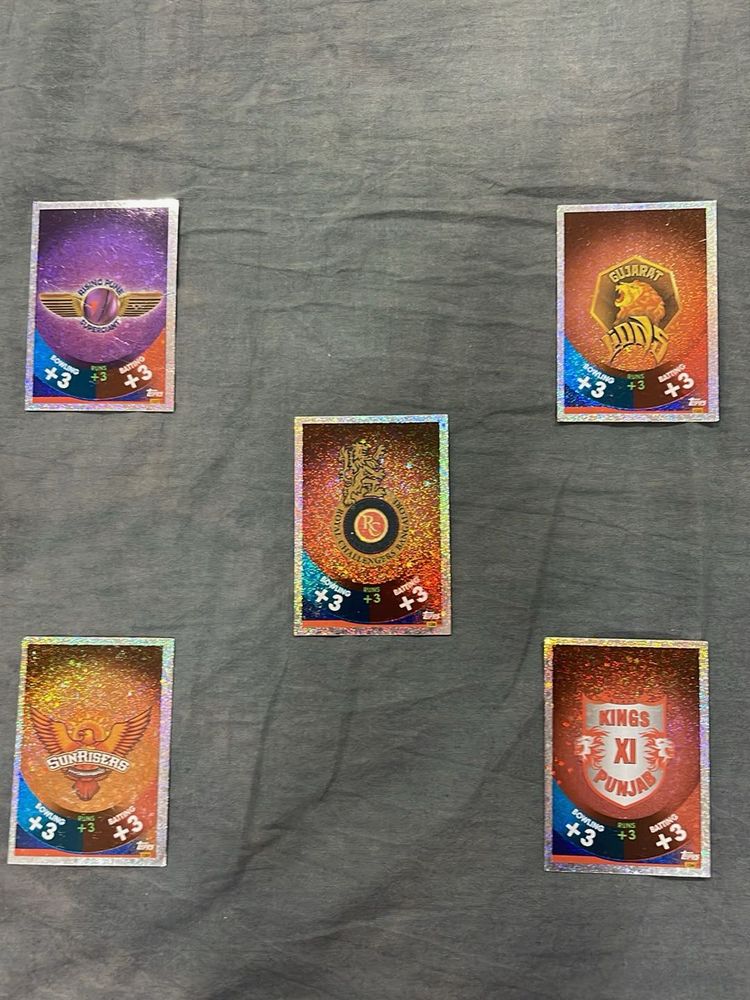 Cricket IPL Trading Cards - Team Set
