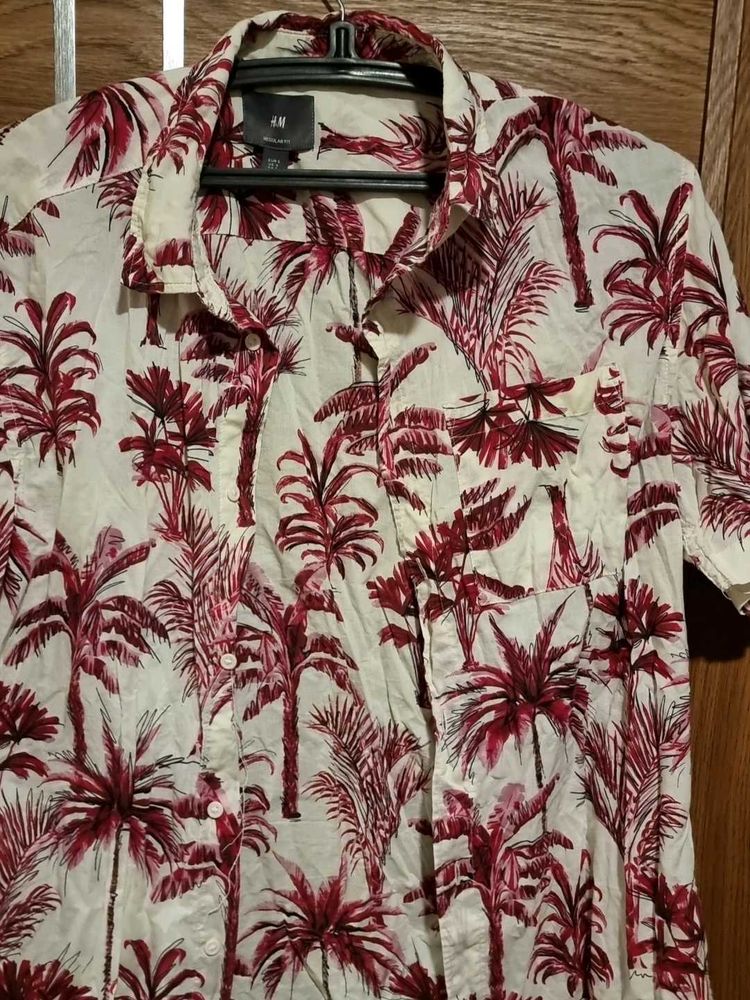 H&amp;M Palm Print Shirt