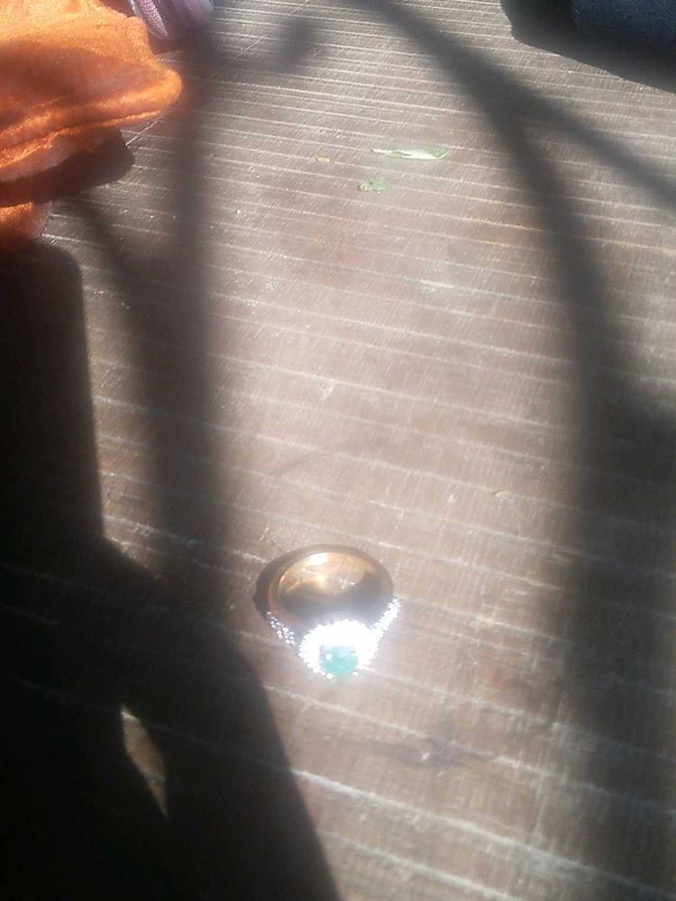 Emerald &amp; Silver Ring