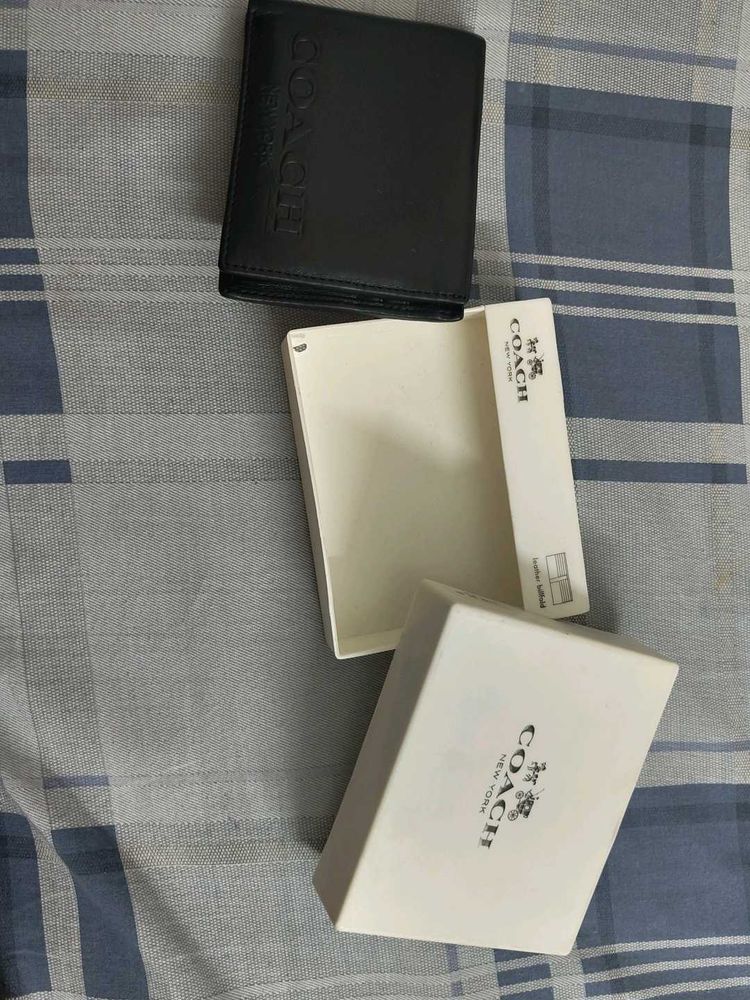 Coach Black Leather Wallet