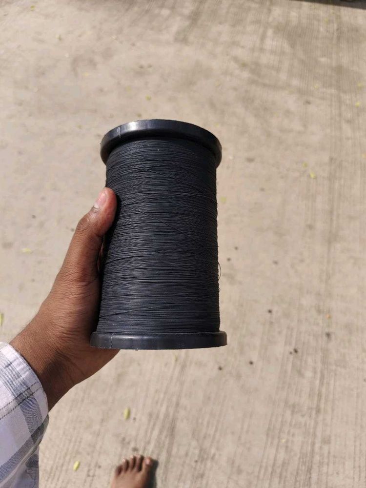 Black Kite Flying String