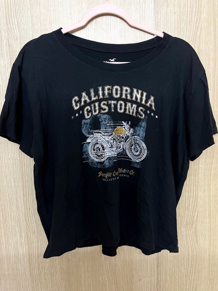 Casual Black &#34;California Customs&#34; Graphic