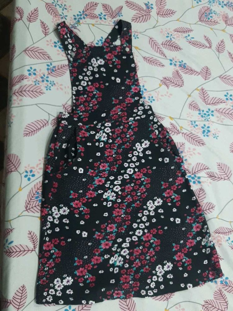 Floral Pinafore Dress