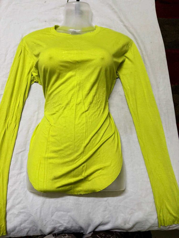 Yellow Long Sleeve Top