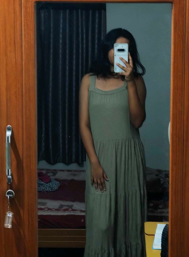 Olive Green Maxi Sundress