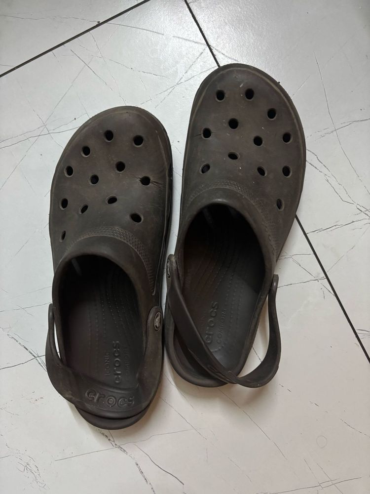 Brown Crocs Flip Flops