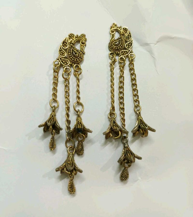 Peacock Dangle Earrings