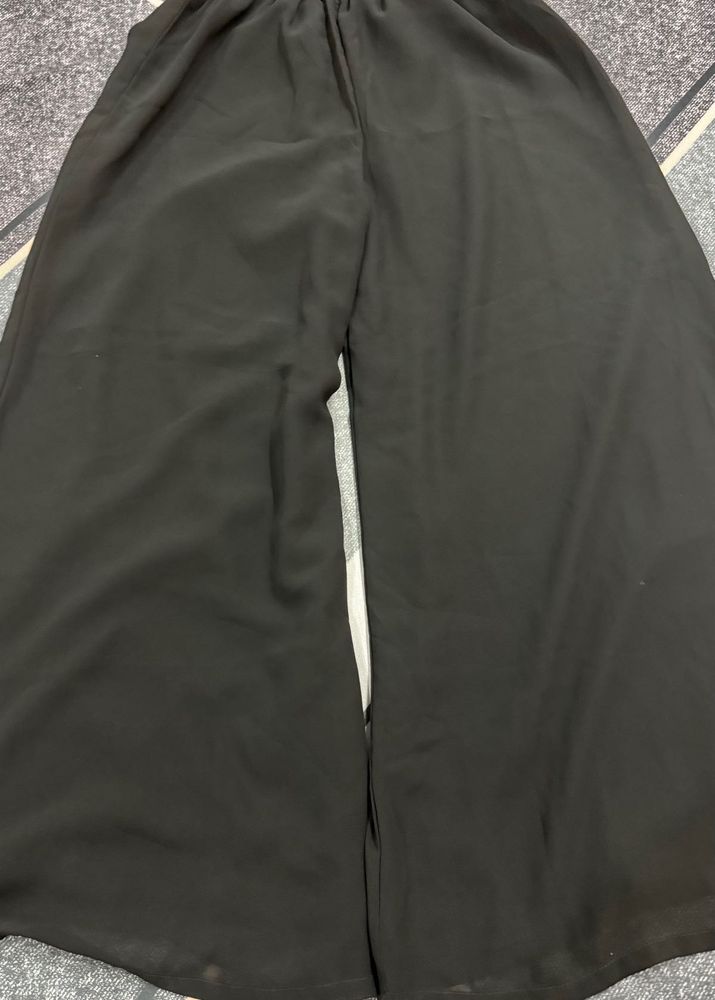 Wide Leg Black Plazzo