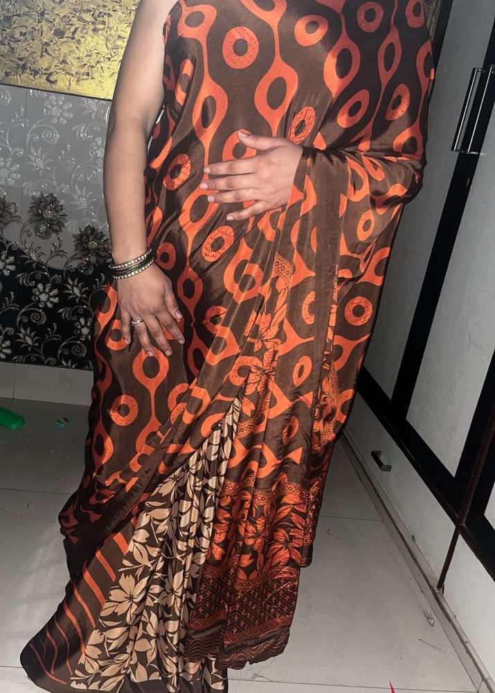 crepe saree
