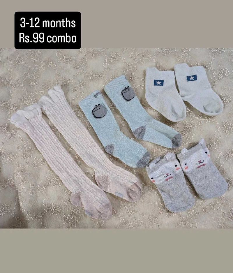 Baby Socks Bundle (7 Pairs)