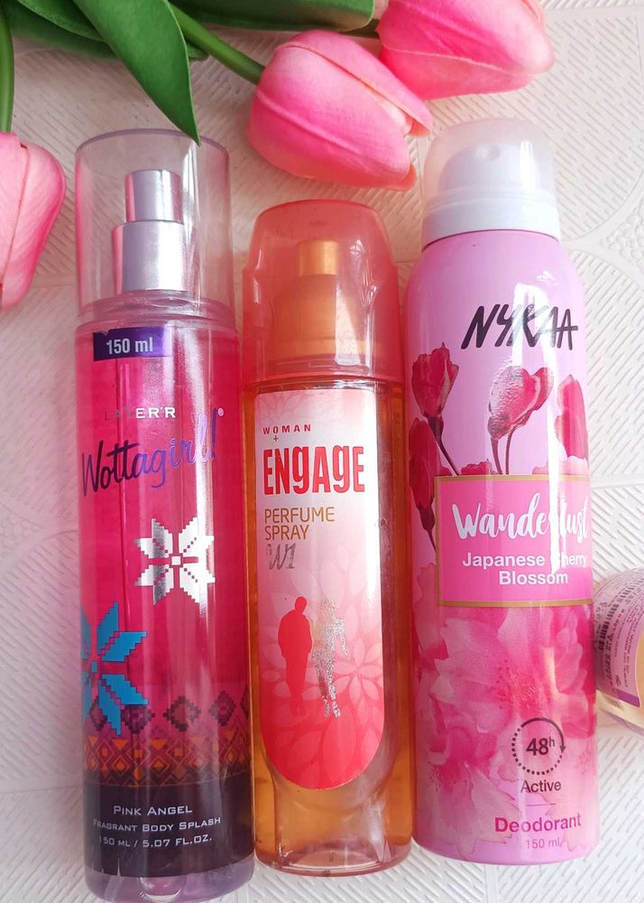 Wottagirl+ Engage+ Nykaa Mists &amp; Deo