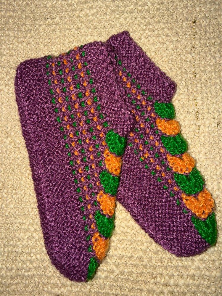 Hand Knitted Woollen Socks