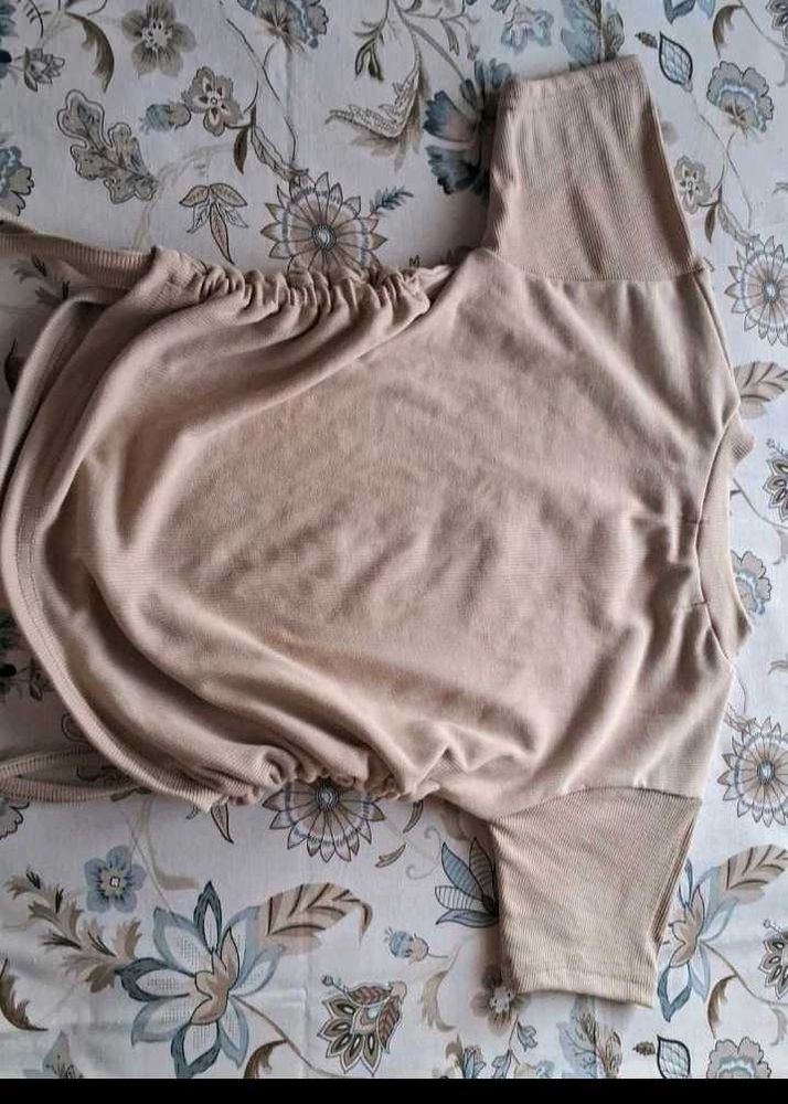 Beige Crop Top