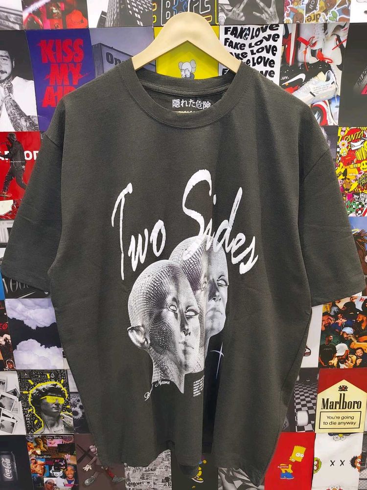 TWO SIDES UNISEX PRINTED OVERSIZE TEE 🔥🔥