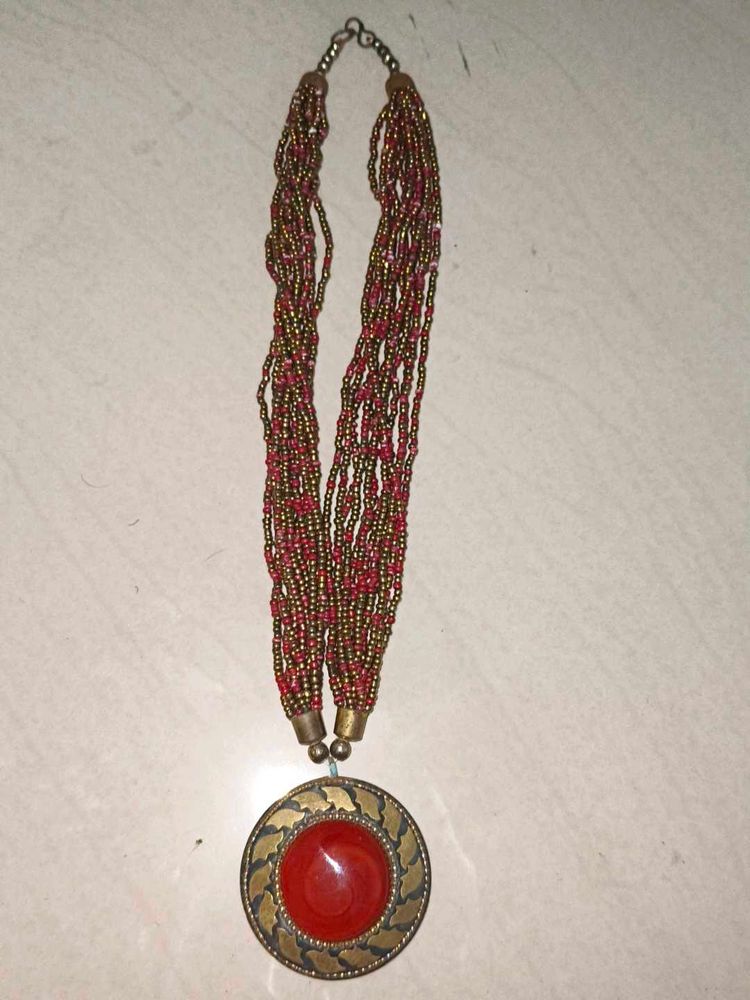 Statement Beaded Necklace